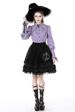Load image into Gallery viewer, Gothic lolita witch skull velvet skirt KW260