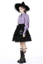 Load image into Gallery viewer, Gothic lolita witch skull velvet skirt KW260