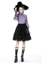Load image into Gallery viewer, Gothic lolita witch skull velvet skirt KW260
