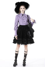 Load image into Gallery viewer, Gothic lolita witch skull velvet skirt KW260