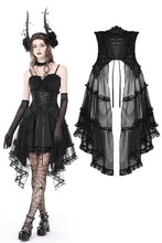 Load image into Gallery viewer, Gothic luxe court mesh tunic skirt KW262