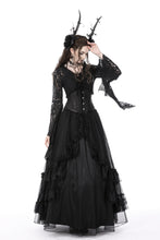 Load image into Gallery viewer, Gothic vintage court maxi skirt KW264