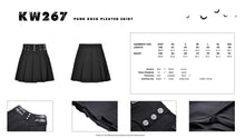 Load image into Gallery viewer, Punk rock pleated skirt KW267
