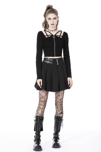 Punk rock pleated skirt KW267