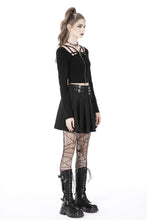 Load image into Gallery viewer, Punk rock pleated skirt KW267
