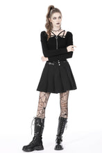 Load image into Gallery viewer, Punk rock pleated skirt KW267