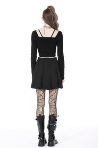 Punk rock pleated skirt KW267