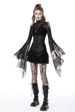 Load image into Gallery viewer, Gothic ghost lace frilly skirt KW271