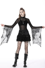 Load image into Gallery viewer, Gothic ghost lace frilly skirt KW271