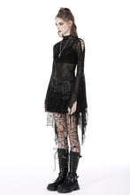 Load image into Gallery viewer, Gothic ghost lace frilly skirt KW271