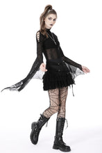 Load image into Gallery viewer, Gothic ghost lace frilly skirt KW271