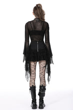 Load image into Gallery viewer, Gothic ghost lace frilly skirt KW271