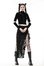 Load image into Gallery viewer, Punk sexy bare legs long shredded skirt KW300