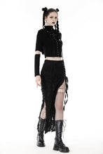 Load image into Gallery viewer, Punk sexy bare legs long shredded skirt KW300