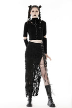 Load image into Gallery viewer, Punk sexy bare legs long shredded skirt KW300