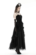 Load image into Gallery viewer, Gothic court maxi velvet skirt KW303