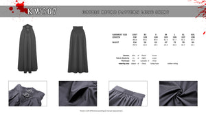 Gothic retro pattern long skirt  KW307