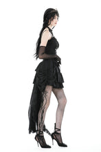 Load image into Gallery viewer, Gothic lace high low skirt  KW310BK