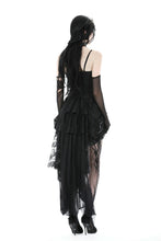 Load image into Gallery viewer, Gothic lace high low skirt  KW310BK