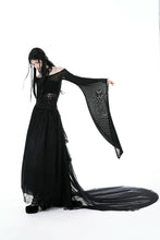 Load image into Gallery viewer, Gothic court frilly tail length skirt KW311