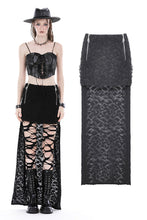 Load image into Gallery viewer, Punk devil hands high low skirt KW312