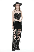 Load image into Gallery viewer, Punk devil hands high low skirt KW312