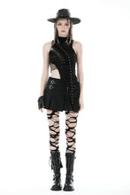 Load image into Gallery viewer, Punk pleated skirt with side bag KW313