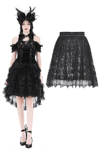 Gothic pattern doll skirt KW321