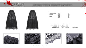 Gothic pattern elegant maxi skirt KW322