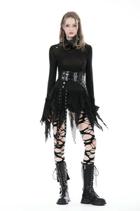 Punk irregular super mini skirt KW323