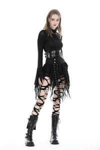 Punk irregular super mini skirt KW323