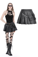 Load image into Gallery viewer, Punk rock two bags chain mini skirt KW325