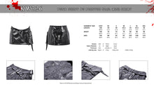 Load image into Gallery viewer, Punk shiny PU pointed nail mini skirt KW326