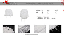 Load image into Gallery viewer, Snow white irregular lace skirt KW329