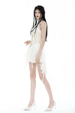 Load image into Gallery viewer, Snow white irregular lace skirt KW329