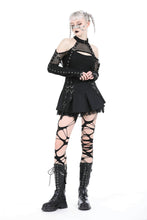 Load image into Gallery viewer, Punk metal pleated mini skirt KW333