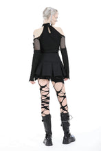 Load image into Gallery viewer, Punk metal pleated mini skirt KW333