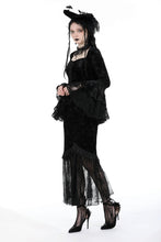 Load image into Gallery viewer, Gothic sexy tight long velvet skirt  KW336