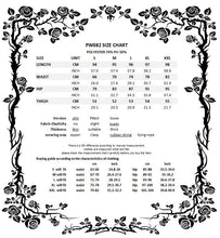 Load image into Gallery viewer, Gothic leggings with sexy flower on thigh PW082