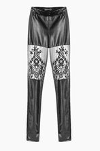 Load image into Gallery viewer, Gothic leggings with sexy flower on thigh PW082 - Gothlolibeauty
