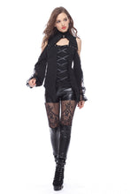 Load image into Gallery viewer, Gothic leggings with sexy flower on thigh PW082 - Gothlolibeauty