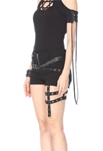 Load image into Gallery viewer, Punk rivet shorts with surround thigh design PW085 - Gothlolibeauty