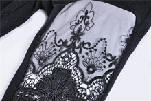 Load image into Gallery viewer, Women gothic punk victorian tight trousers with flower PW089 - Gothlolibeauty