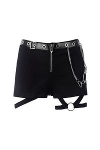Punk metal shorts PW092 - Gothlolibeauty
