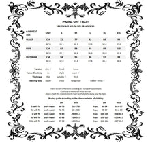 Load image into Gallery viewer, Women gothic leggings with flower and back lace up PW094