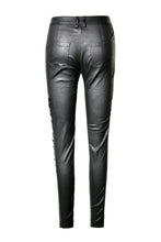 Load image into Gallery viewer, Punk sexy hollow thigh asymmetrical PU trousers PW096 - Gothlolibeauty