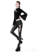 Load image into Gallery viewer, Punk sexy hollow thigh asymmetrical PU trousers PW096 - Gothlolibeauty