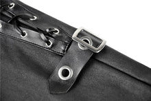 Load image into Gallery viewer, Punk sexy hollow thigh asymmetrical PU trousers PW096 - Gothlolibeauty