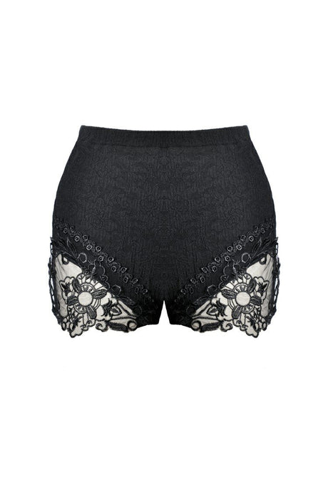 Gothic lace sides short leggings PW097 - Gothlolibeauty