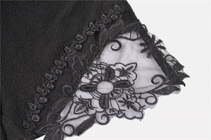 Gothic lace sides short leggings PW097 - Gothlolibeauty
